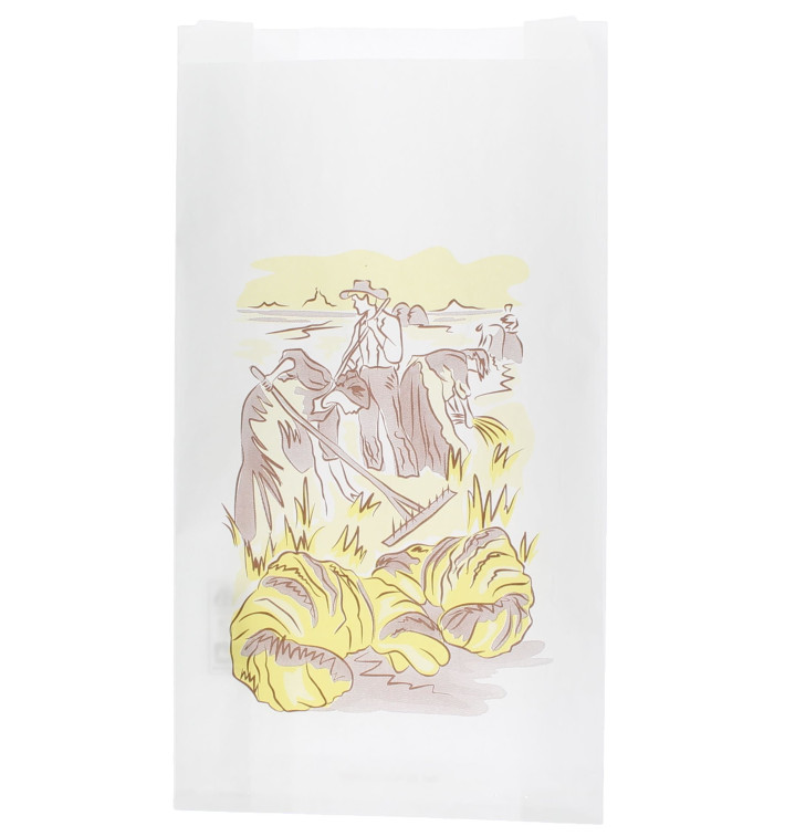 Paper Food Bag "Siega" 14+7x24cm (100 Units) Paper Food Bag "Siega" 14+7x24cm (100 Units)