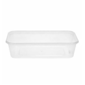 Plastic Deli Container PP Rectangular Shape 500 ml (50 Units) 