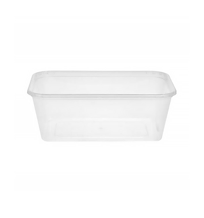 Plastic Deli Container PP Rectangular Shape 750 ml (50 Units) Plastic Deli Container PP Rectangular Shape 750 ml (50 Units)