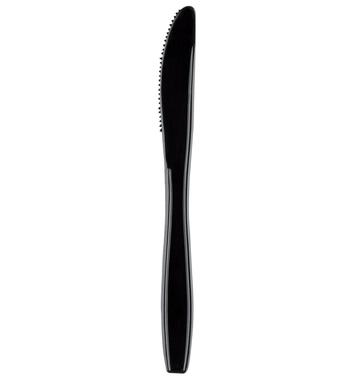 Plastic Knife Premium PS Black 19cm (1000 Units) Plastic Knife Premium PS Black 19cm (1000 Units)