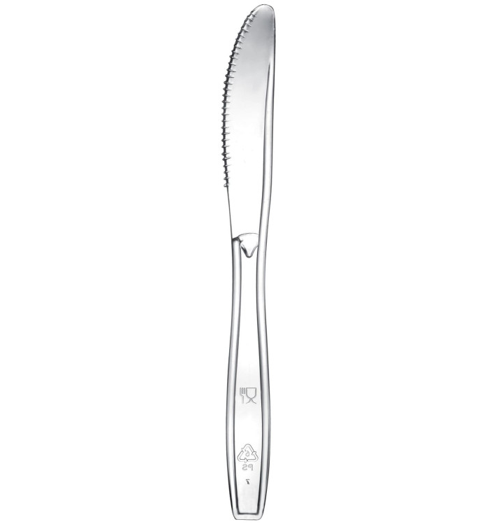 Plastic Knife Premium PS Clear 19cm (1000 Units)