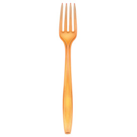 Plastic Fork PS Premium Orange 19cm (50 Units)