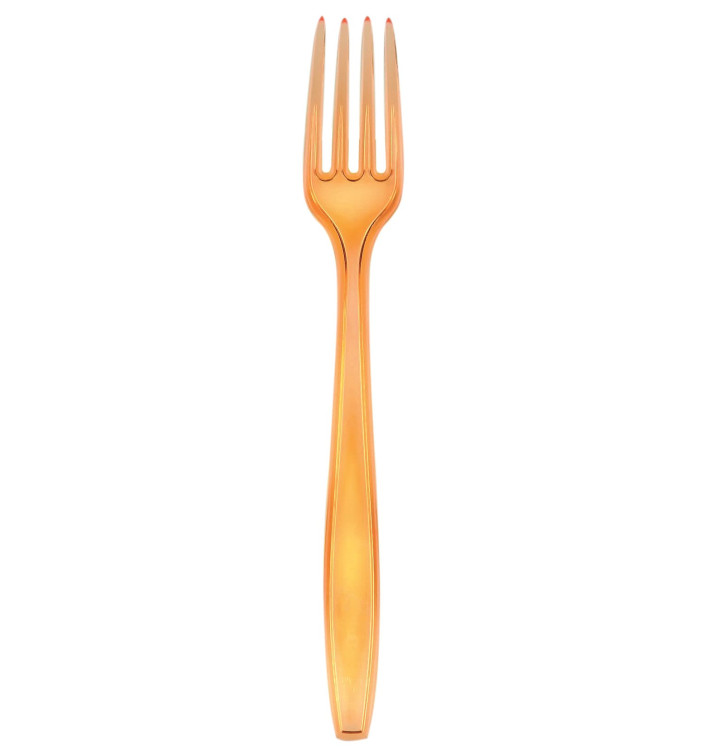 Plastic Fork PS Premium Orange 19cm (1000 Units) Plastic Fork PS Premium Orange 19cm (1000 Units)