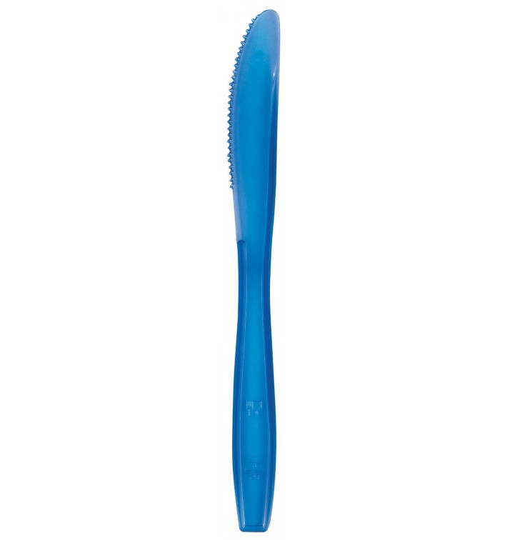 Plastic Knife PS Premium Blue 19cm (1000 Units)