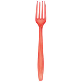 Plastic Fork PS Premium Red 19cm (1000 Units)