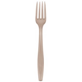Plastic Fork PS Premium Beige 19cm (1000 Units)