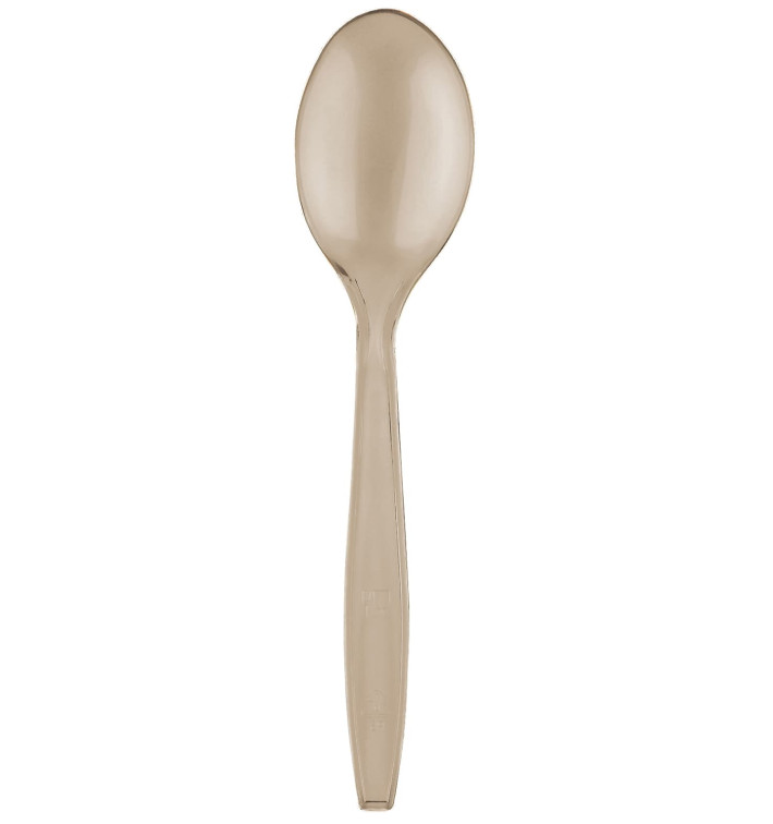 Plastic Spoon PS Premium Beige 19cm (50 Units) Plastic Spoon PS Premium Beige 19cm (50 Units)
