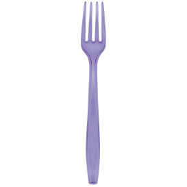 Plastic Fork PS Premium Lilac 19cm (50 Units) 