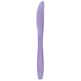 Plastic Knife PS Premium Lilac 19cm (50 Units) 