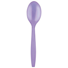 Plastic Spoon PS Premium Lilac 19cm (1000 Units)