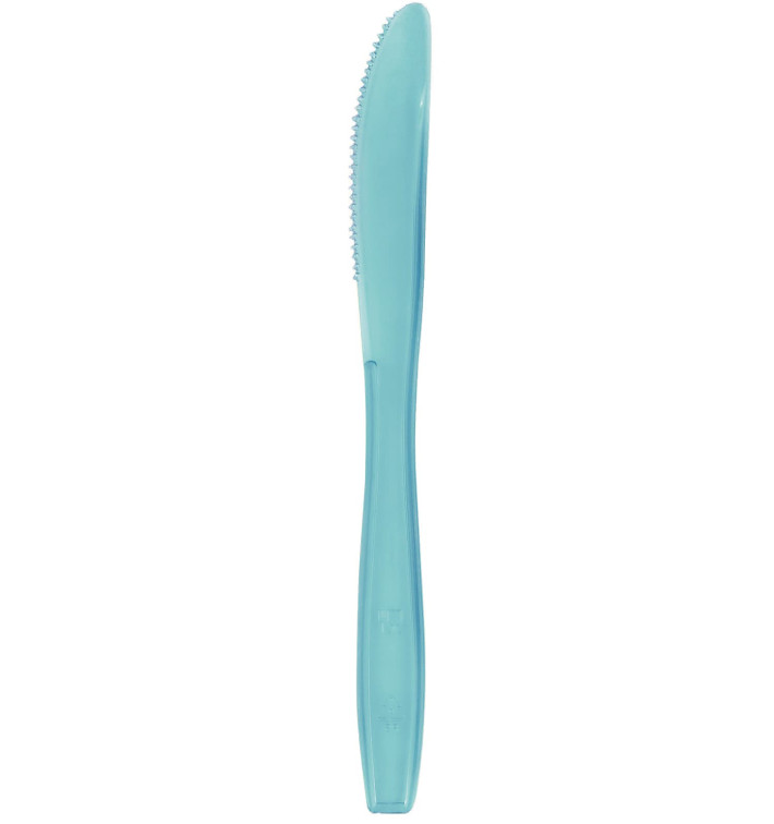 Plastic Knife PS Premium Turquoise 10cm (50 Units) Plastic Knife PS Premium Turquoise 10cm (50 Units)