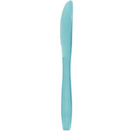 Plastic Knife PS Premium Turquoise 19cm (1000 Units)