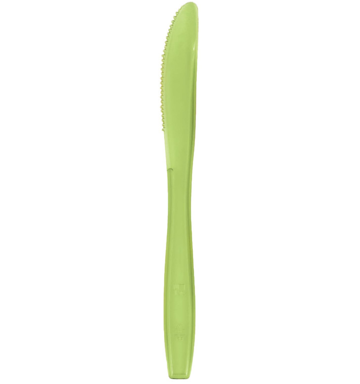 Plastic Knife PS Premium Lime Green 19cm (50 Units) Plastic Knife PS Premium Lime Green 19cm (50 Units)