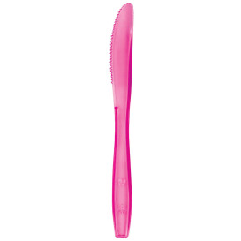 Plastic Knife PS Premium Fuchsia 19cm (1000 Units)