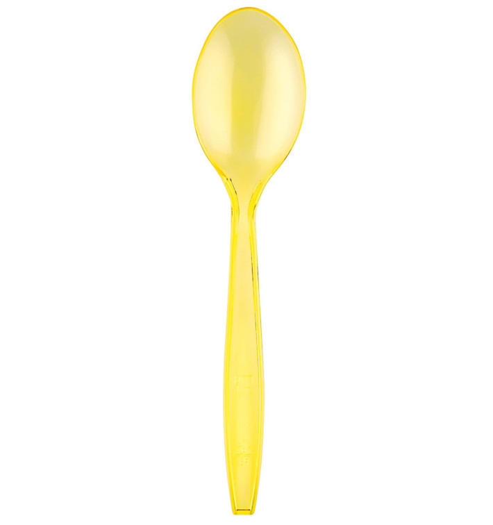 Plastic Spoon PS Premium Yellow 19cm (1000 Units) Plastic Spoon PS Premium Yellow 19cm (1000 Units)
