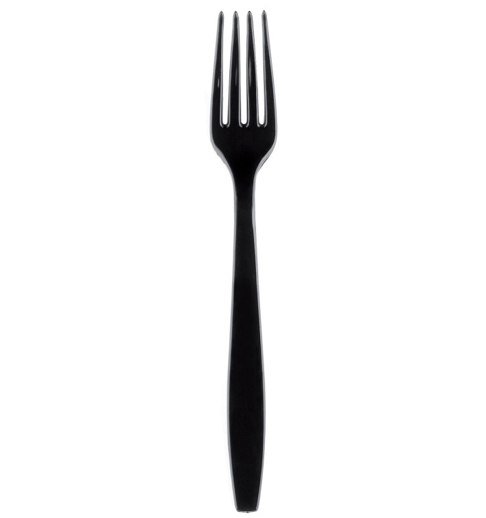 Plastic Fork Premium PS Black 19cm (50 Units) Plastic Fork Premium PS Black 19cm (50 Units)