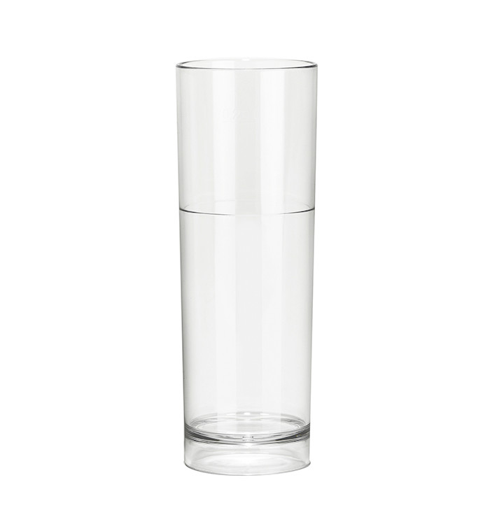 Plastic Collins Glass Reusable SAN Clear 200ml (102 Units) Plastic Collins Glass Reusable SAN Clear 200ml (102 Units)