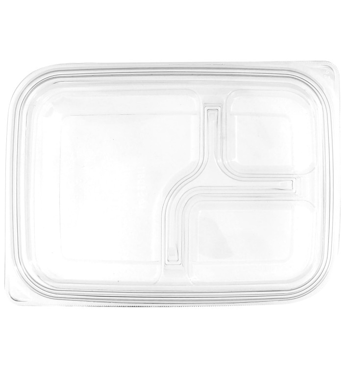 Plastic Lid for Deli Container PET Flat 22x16cm (75 Units) Plastic Lid for Deli Container PET Flat 22x16cm (75 Units)