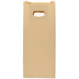 Paper Bag with Handles Kraft "Hawanna" Die Cut 18+6x32cm (50 Units) 