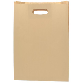 Paper Bag with Handles Kraft "Hawanna" Die Cut 31+8x42cm (50 Units) 