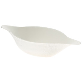 Sugarcane Mini Bowl Oval Shape White 11x5,2x2,5cm (30 Units) 