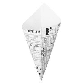 Paper Food Cone Grease-Proof "Times" 29,5cm 250g (250 Units)