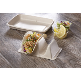 Sugarcane Taco Holder 18x11x5cm (75 Units) 