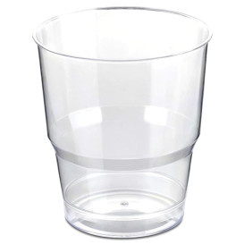 Plastic Cup PS Crystal Hard Wrapped 250ml (40 Units) 