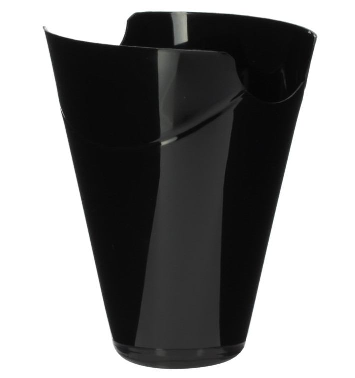 Tasting Plastic Container PP "Click-Clack" Black 80ml (400 Units) Tasting Plastic Container PP "Click-Clack" Black 80ml (400 Units)