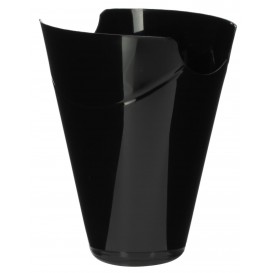 Tasting Plastic Container PP "Click-Clack" Black 180ml (10 Units) (10 Units) 