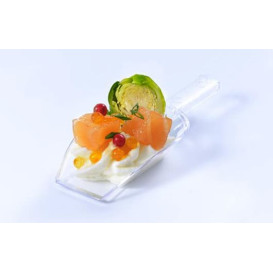 Tasting Plastic Spoon PS "Pala" Clear 9x3,7cm (20 Units) 