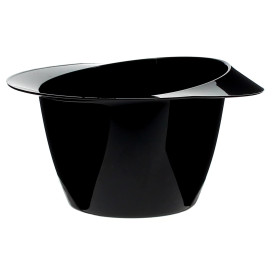 Plastic Tasting Bowl Hat Design PS "York" Black 60ml (24 Units) 