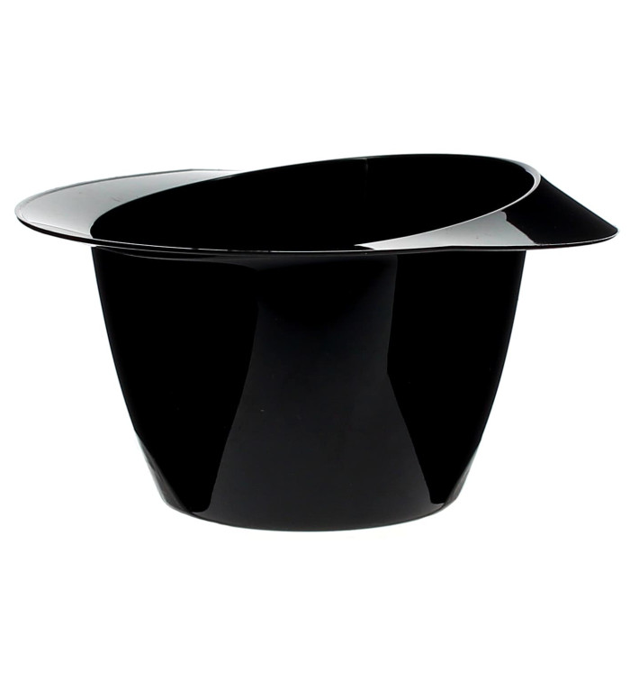Plastic Tasting Bowl Hat Design PS "York" Black 60ml (24 Units) Plastic Tasting Bowl Hat Design PS "York" Black 60ml (24 Units)