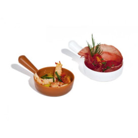 Plastic Serving Mini Pot Tray PP Ø5,5x1,8cm (50 Units) 