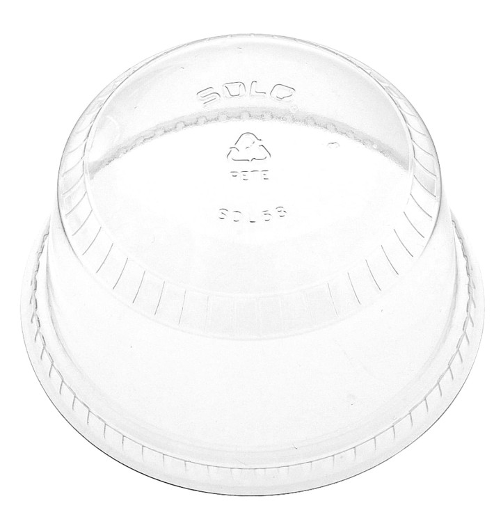 Plastic Dome Lid PET Crystal Ø9,2cm (1000 Units) Plastic Dome Lid PET Crystal Ø9,2cm (1000 Units)