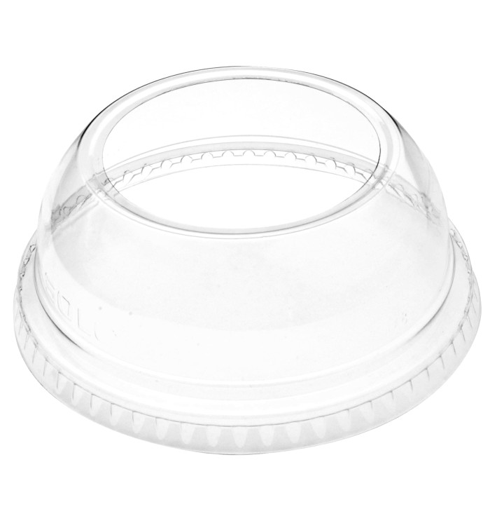 Plastic Dome Lid PET Crystal Single Opening Ø9,2cm (1000 Units) Plastic Dome Lid PET Crystal Single Opening Ø9,2cm (1000 Units)