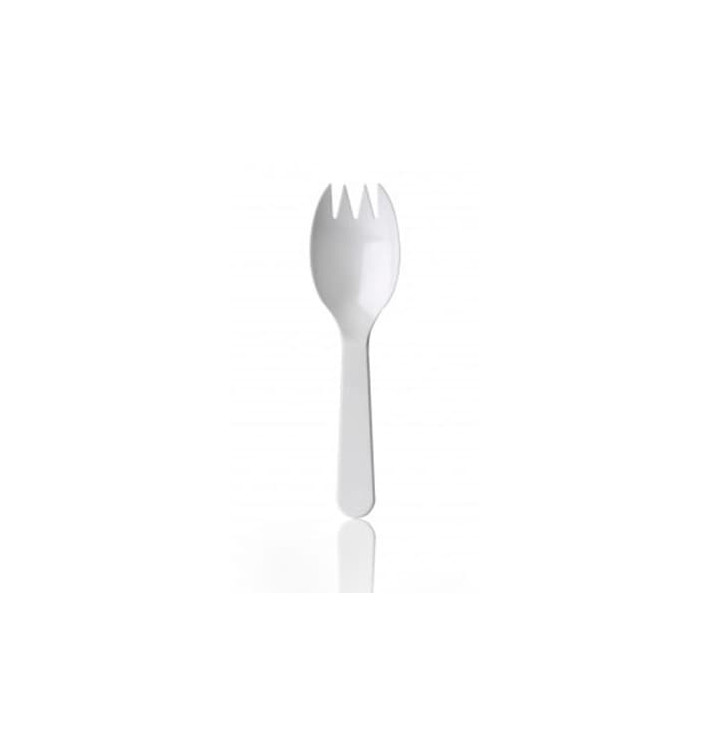 Plastic Fork Spork PS 9,8cm (100 Units) Plastic Fork Spork PS 9,8cm (100 Units)