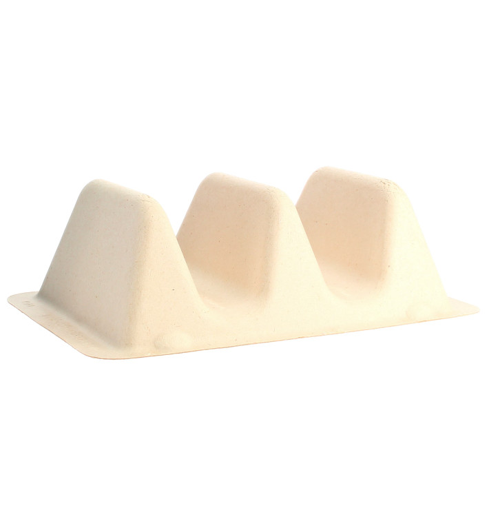 Sugarcane Taco Holder 18x11x5cm (75 Units) Sugarcane Taco Holder 18x11x5cm (75 Units)