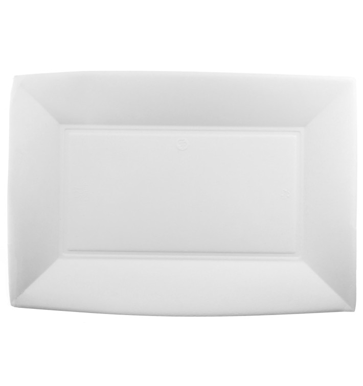 Sugarcane Tray White "Nice" 28x19 cm (50 Units) Sugarcane Tray White "Nice" 28x19 cm (50 Units)