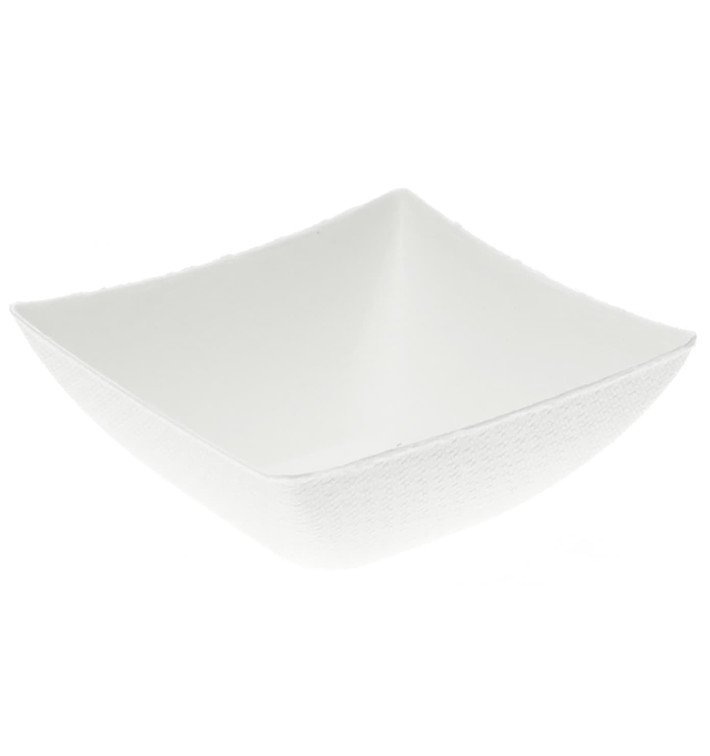 Sugarcane Mini Bowl Square Shape White 7x7cm (50 Units) 