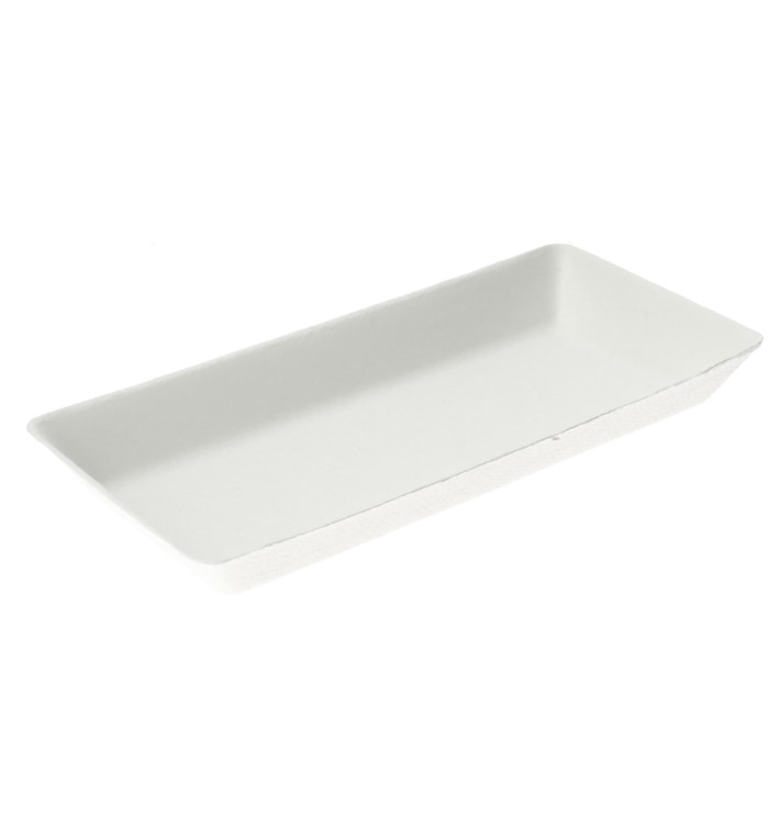 Sugarcane Mini Tray White 13x7cm (600 Units)