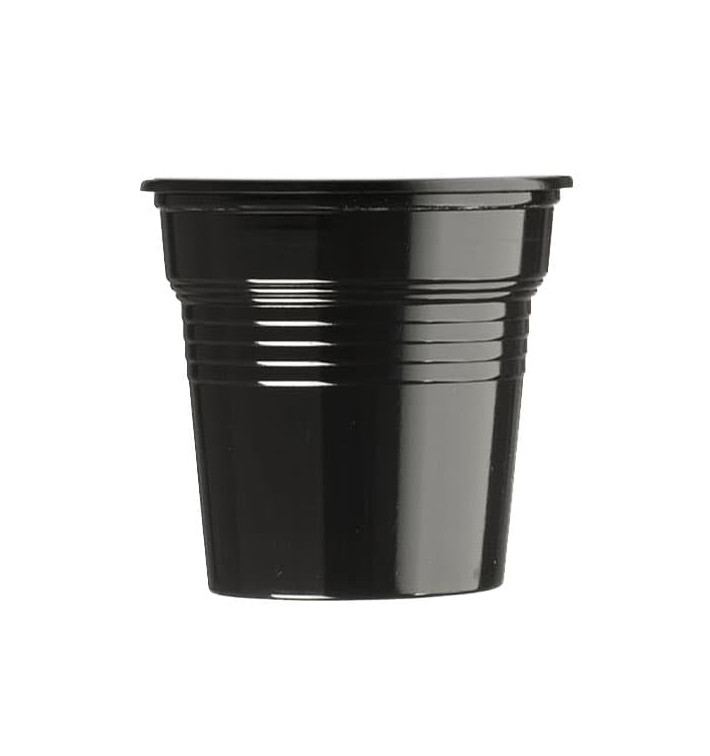 Plastic Shot PS Black 80ml Ø5,7cm (50 Units) Plastic Shot PS Black 80ml Ø5,7cm (50 Units)