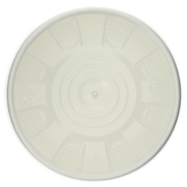 Paper Container with Plastic Lid White PP 250ml (250 Units)