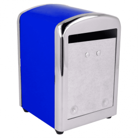 Napkin Steel Dispenser "Miniservis" Blue 10,5x9,7x14cm (12 Units)
