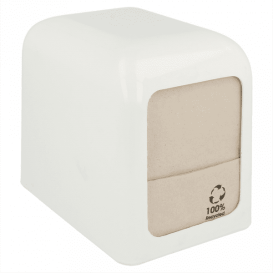 Napkin Plastic Dispenser "Miniservis" White 15x10x12,5cm (12 Units)