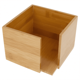 Bamboo Napkin Holder 13,5x13,5x10cm (12 Units)