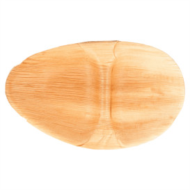 Palm Leaf Tray Oval Shape 2C 27x15x2,5cm (25 Units) 