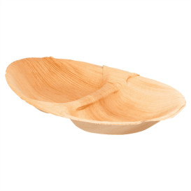 Palm Leaf Tray Oval Shape 2C 27x15x2,5cm (25 Units) 