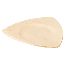 Palm Leaf Plate Triangular Shape 15x13x1cm (25 Units) 