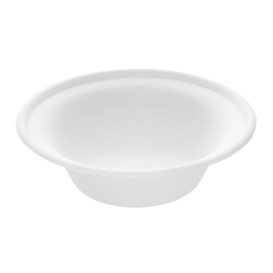 Sugarcane Bowl White 400ml (50 Units)